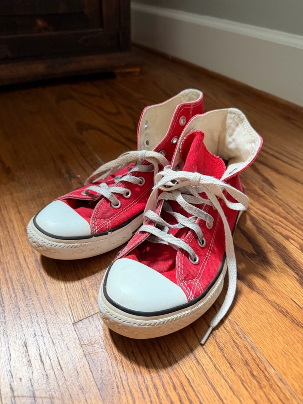 Converse Kids Red High-Top Sneakers